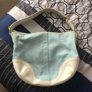 Baby Blue COACH Medium Hobo Bag